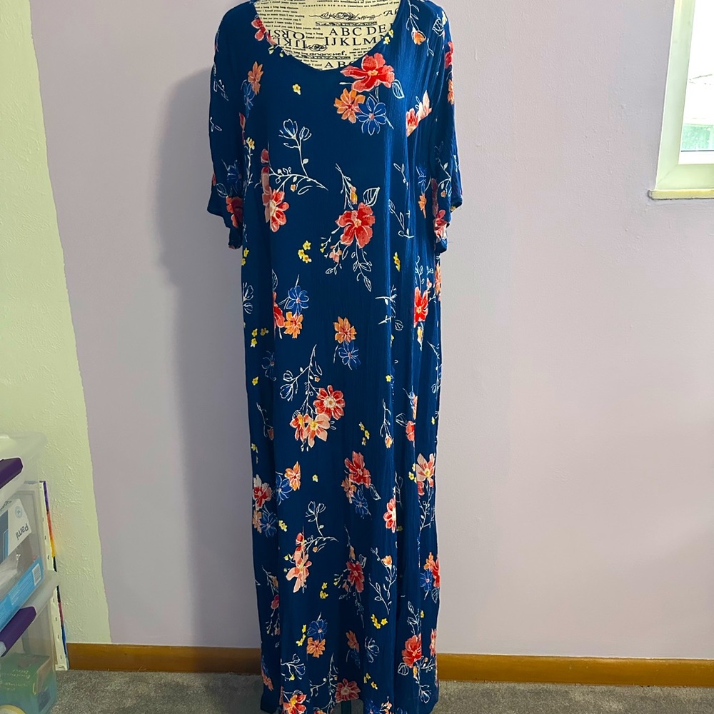 Short Sleeve Crinkle Dress